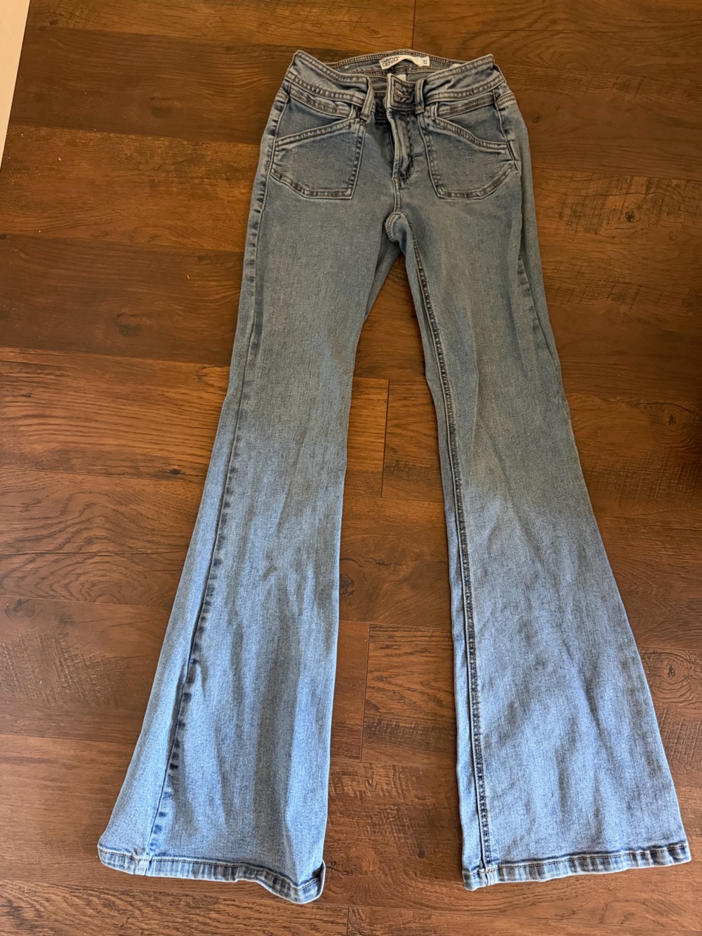 Garage Light Blue Straight-Leg Women's Jeans
